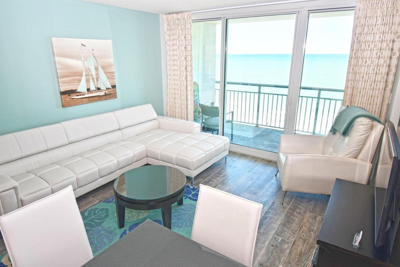 Appartement New Modern, Direct Oceanfront, Boardwalk, Views! à Myrtle Beach Extérieur photo